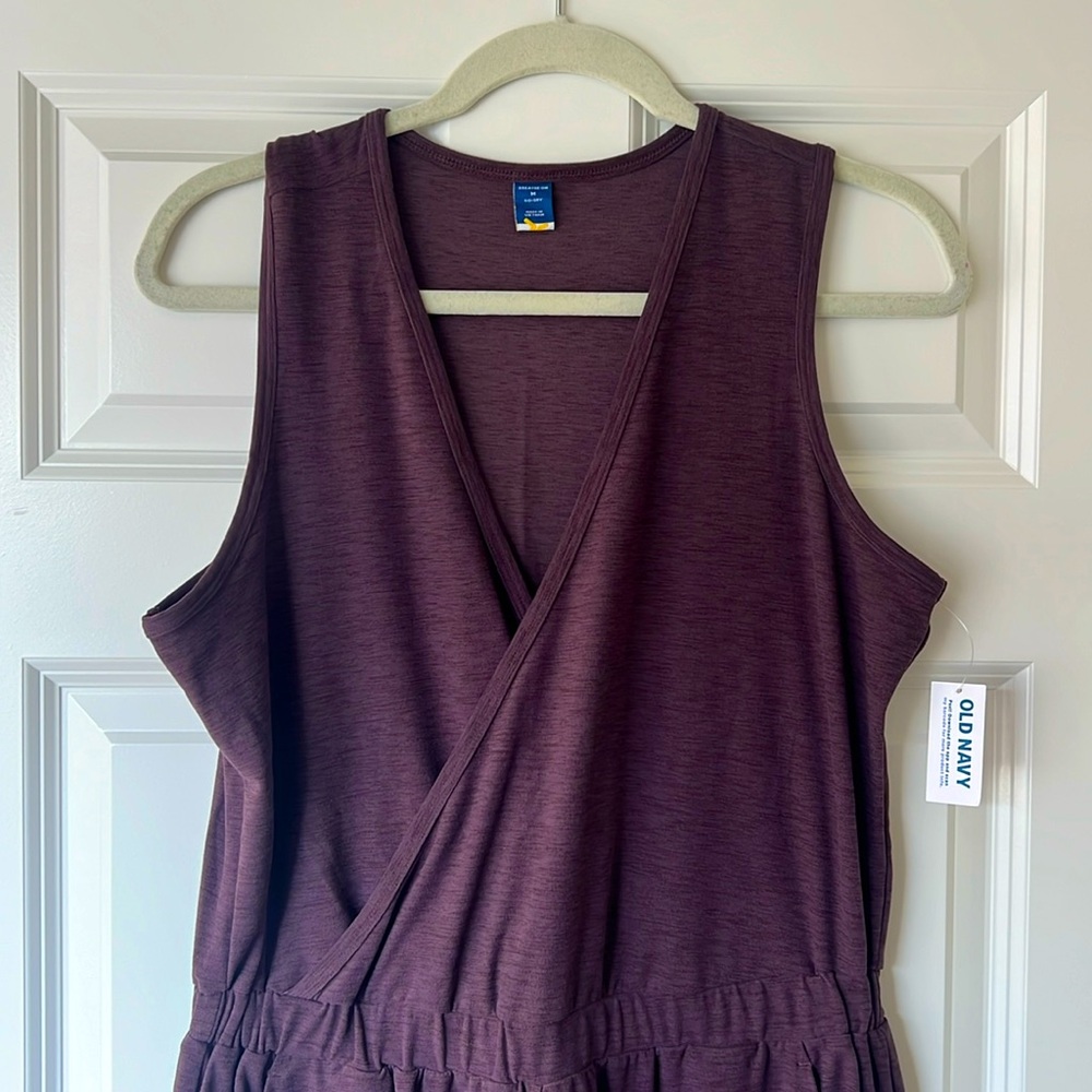 Brand new, never worn Old Navy Active Breathe On Purple jumpsuit size M